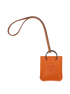 Hermes Shopping Bag Charm, &pound;250, Accessories, Orange, Leather, Back view